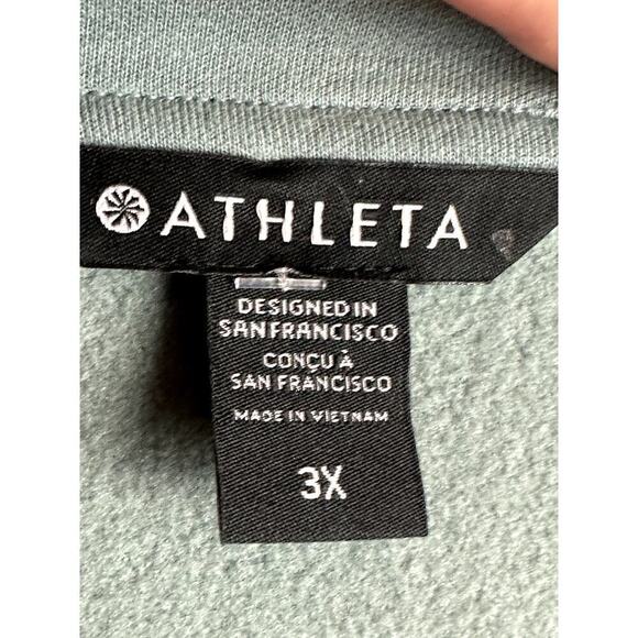 Athleta Grey Blue Long Sleeve Full Zip Moto Jacket Size 3X NWT - Picture 6 of 8